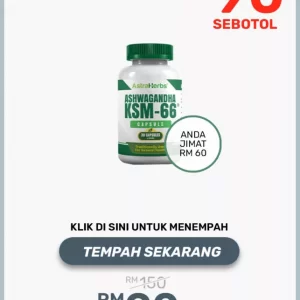 Ashwagandha KSM66 – Set Percubaan 1 Botol